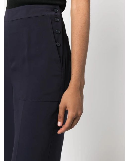 Polo Ralph Lauren Blue High-Waisted Palazzo Pants