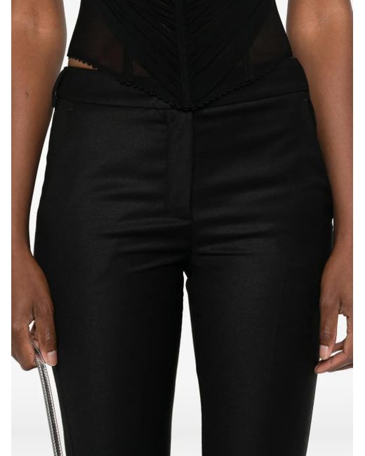 Blumarine Black Flared Twill Pants
