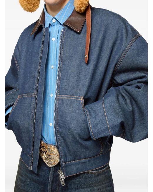Acne Denim Jack in het Blue voor heren