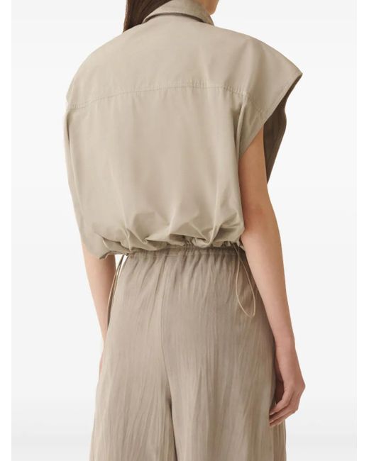 Fabiana Filippi Natural Sleeveless Shirt