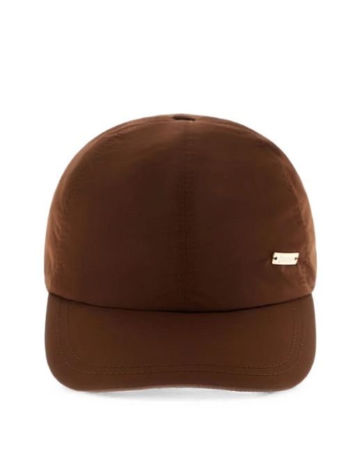 Herno Brown Bow-Detail Cap