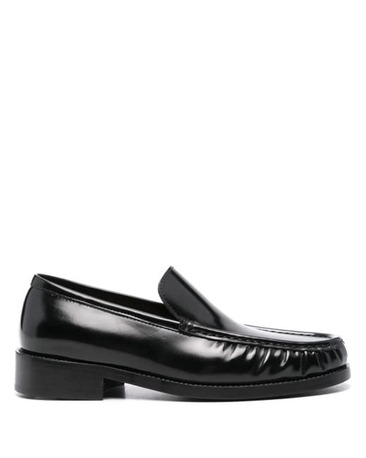 Acne Leren Loafers in het Black voor heren