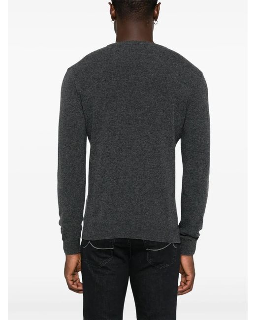 Woolrich Gray Wool Crewneck for men