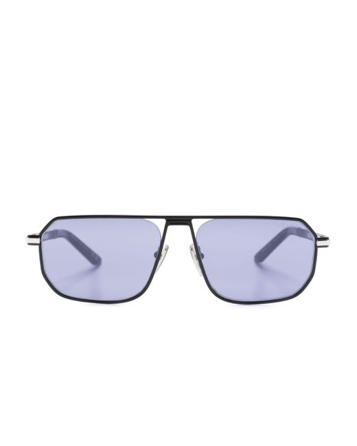 Prada OPR A53S Sonnenbrille mit eckigem Gestell in Blue für Herren
