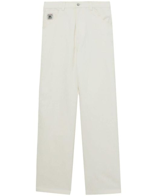 Pantalon droit Knolly Brook à motif de chevrons Bode pour homme en coloris White