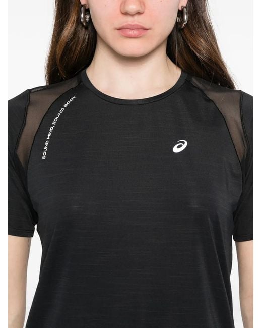 Asics Black Road Ss Top