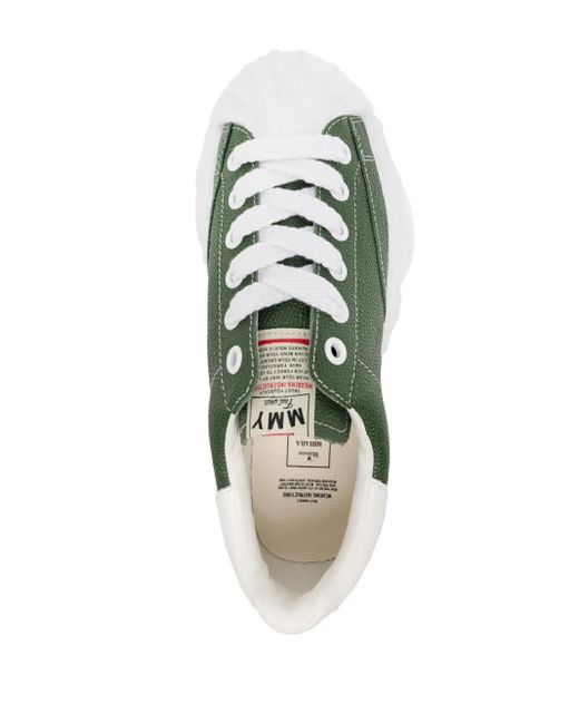 Maison Mihara Yasuhiro Green Blakey Og Sole Leather Sneakers