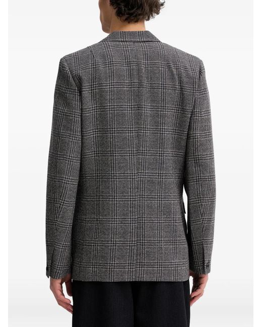 Rag & Bone Gray Plaid-Pattern Blazer for men