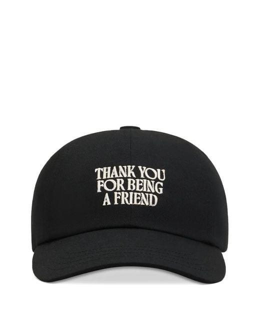 AMI Black Logo-Embroidered Buckle Baseball Cap