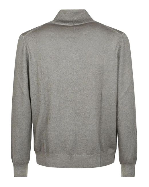 Fay Gray Turtleneck Wool Sweater for men