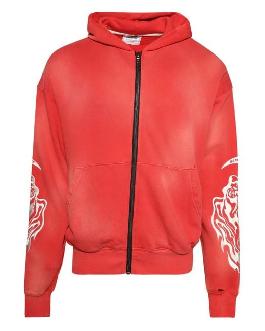 Warren Lotas Red Serenity Reaper Hoodie for men