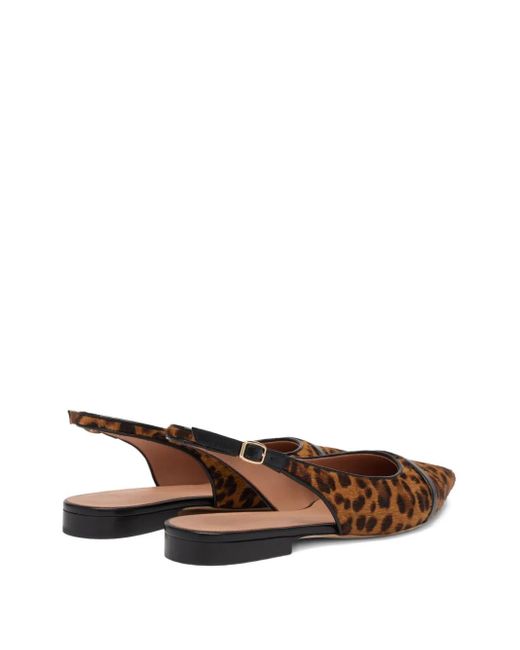 Malone Souliers Brown Suede Jama Slingback Flats