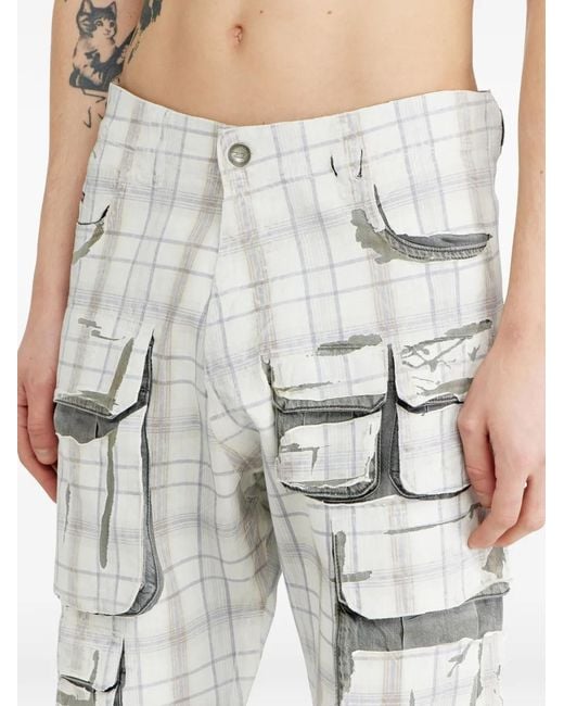 DIESEL White Slim Jeans Regular Waist D-Darek for men