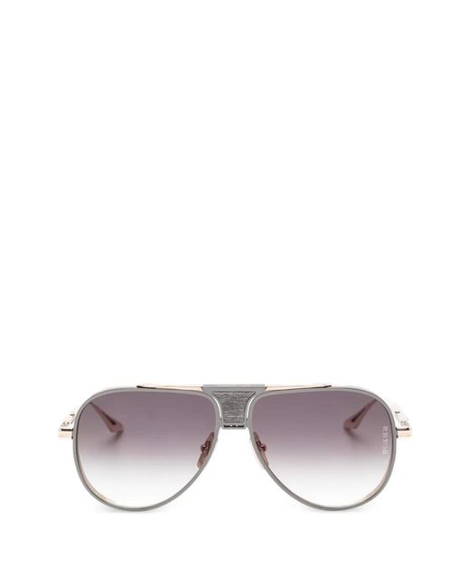 Dita Eyewear Metallic Lunettes De Soleil À Monture Pilote