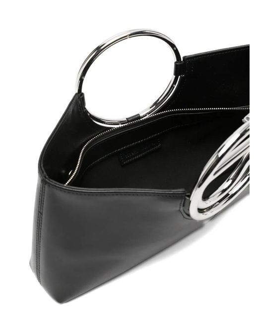 Coperni Black Leather Tote Bag