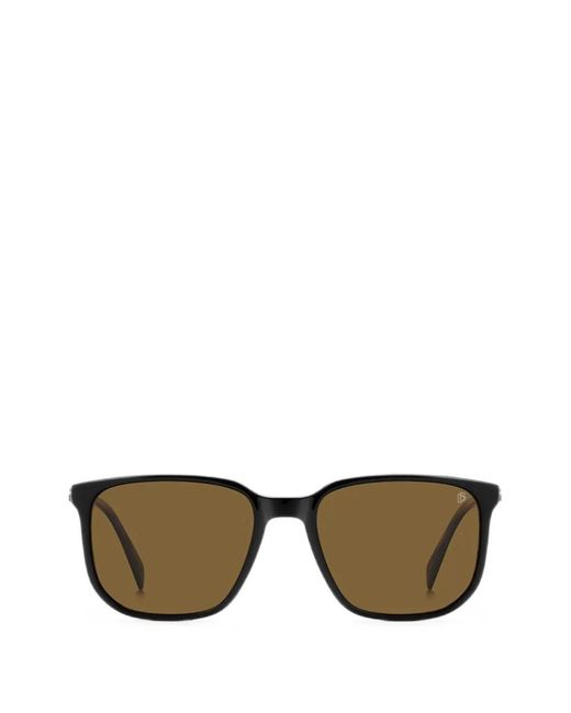 David Beckham Brown Lunettes De Vue À Monture Carrée