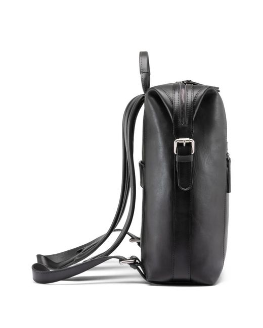 Officine Creative Black Jules 005 Leather Backpack for men