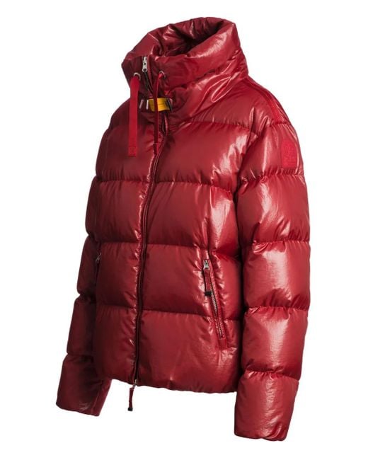 Parajumpers Red Steppjacke Mit Stehkragen