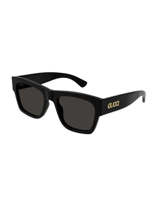 Gucci Black Square-Frame Sunglasses for men