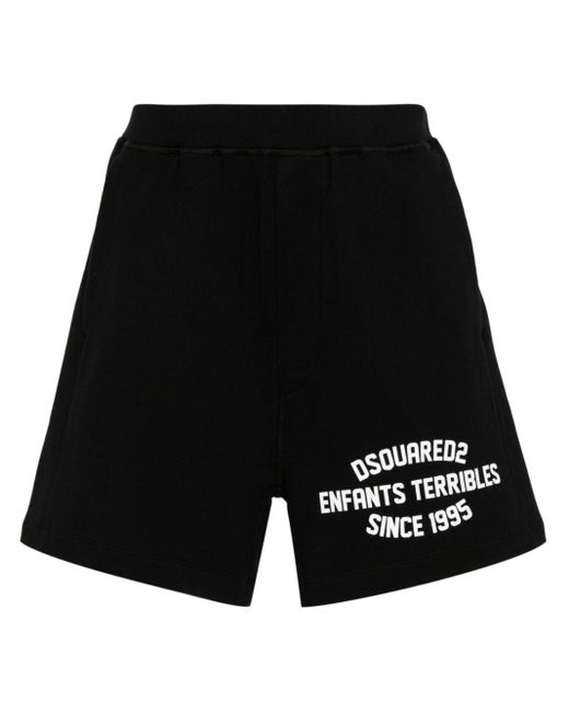 DSquared² Long Arnold Shorts in Black für Herren