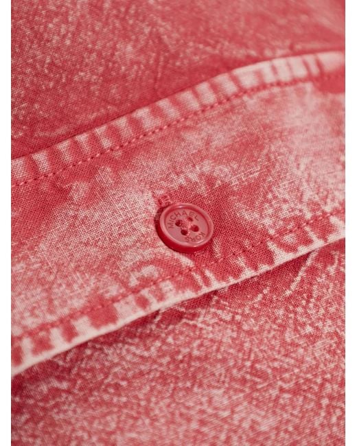 MICHAEL Michael Kors Pink Garment-Dyed Denim Shirt