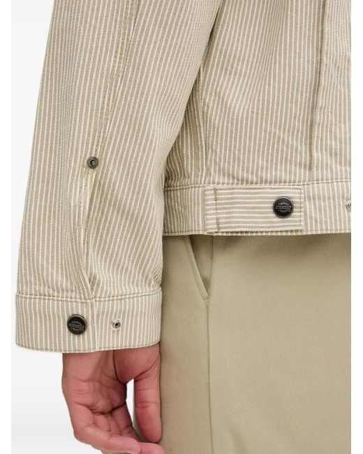Dickies Natural Hickory Striped Zip-Up Jacket for men