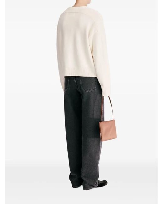 Loulou de Saison White Breha Crew-Neck Sweater