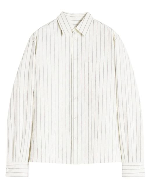 Lanvin White Striped Shirt for men