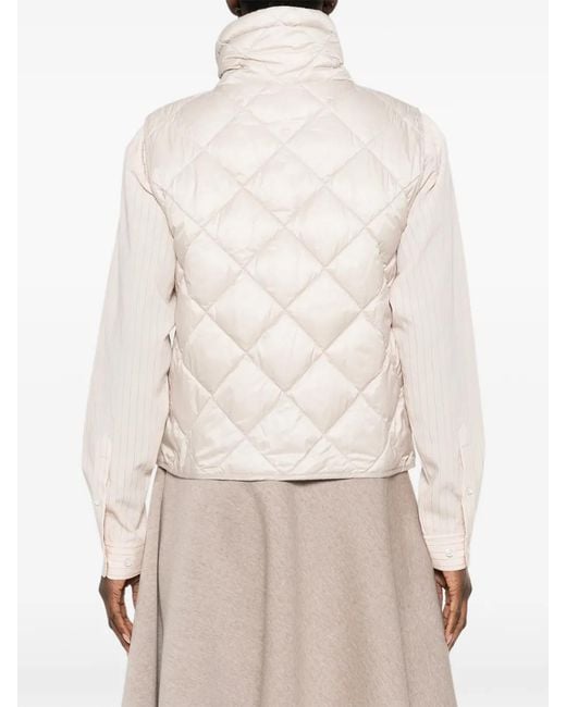 Max Mara Tregic Gewatteerde Bodywarmer in het Natural