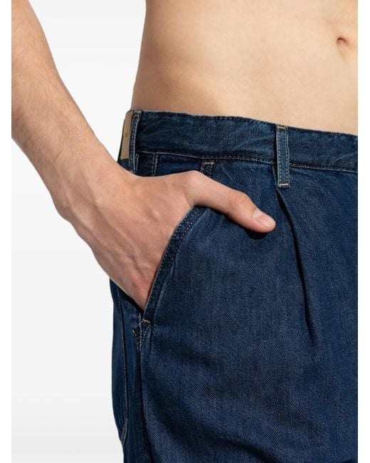 Samsøe & Samsøe Blue Saroger Pleated Jeans for men