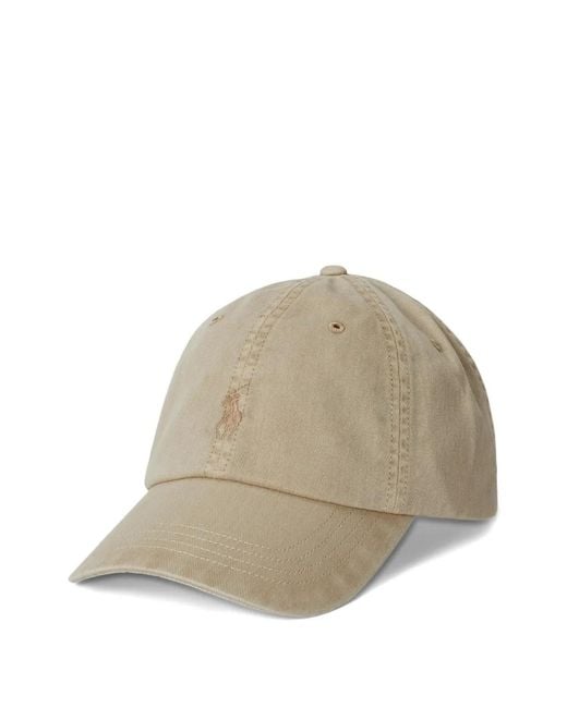 Polo Ralph Lauren Natural Casquette Teinte En Pièce À Logo Pony Brodé for men