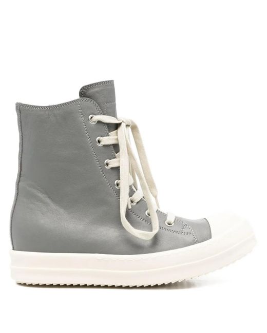 Rick Owens Hollywood レザースニーカー Gray