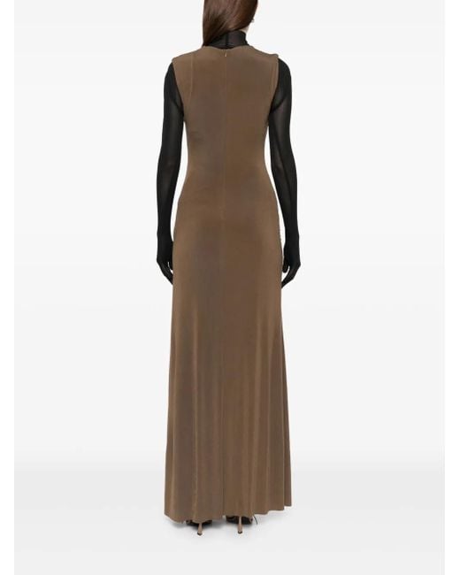 Chats by C.Dam Brown Iza Kleid