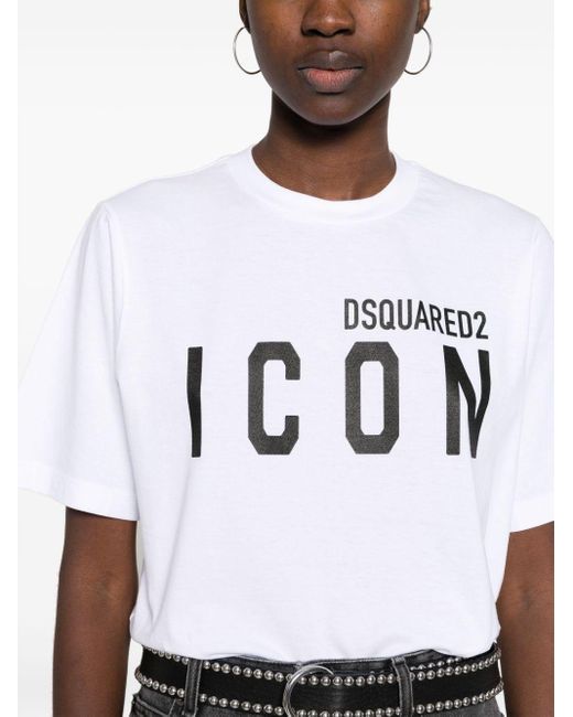 T-shirt con stampa di DSquared² in White