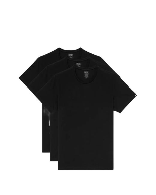 DIESEL Black Short-Sleeve T-Shirts (Set Of Three) for men