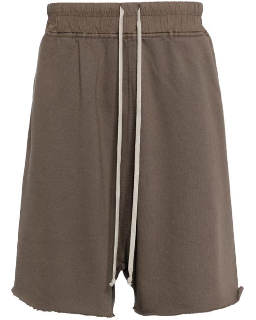Rick Owens Brown Cotton Drop-crotch Shorts for men