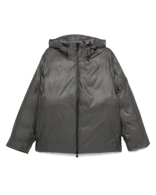 Rains Gray Ripstop Padded Waterproof Puffer Jacket for men