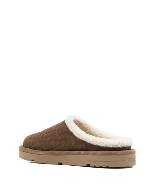 Fendi Brown Chaussons Afterski for men
