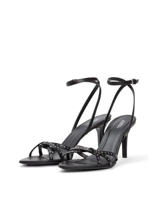 Isabel Marant Black Sandales Adole En Cuir À Clous