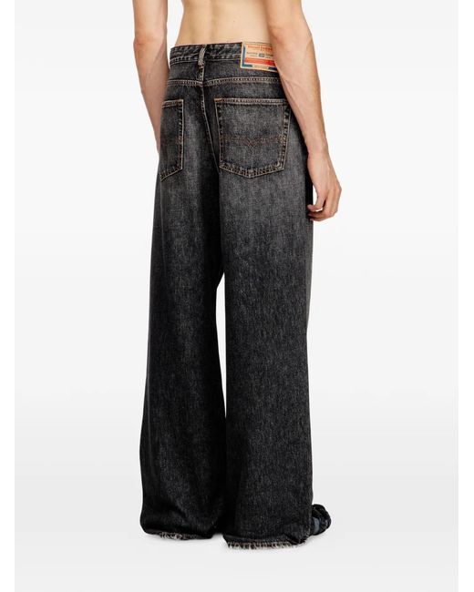DIESEL Gray Distressed-Effect Jeans for men