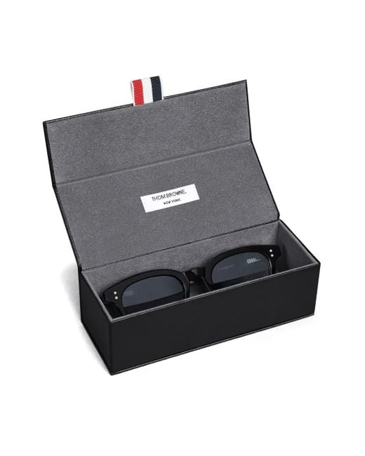 Thom Browne Black Square-Frame Sunglasses