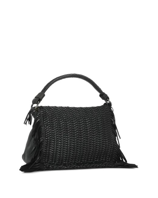 Reptile's House Black Vasia Braided Tote Bag