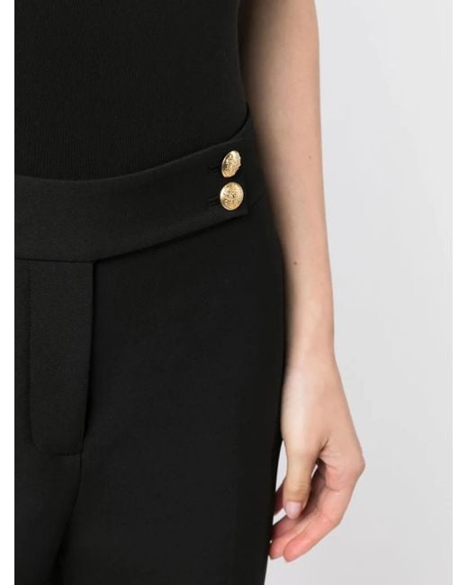 Veronica Beard Black Renzo Slim-Fit Cropped Trousers