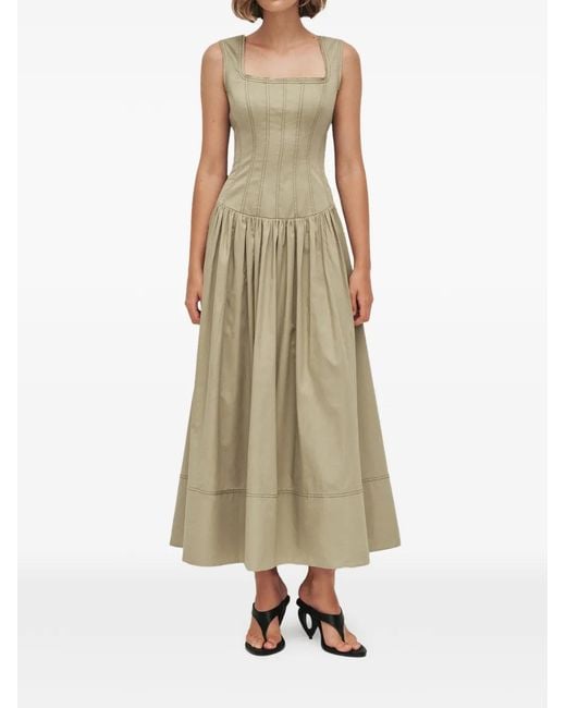 Aje. White Parallel Midi Dress