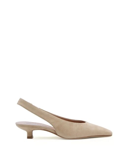 Notabene Natural Eleonora 35 Square-Toe Slingback Pumps