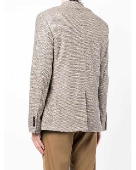 Ferragamo Gray Single-Breasted Blazer Jacket for men