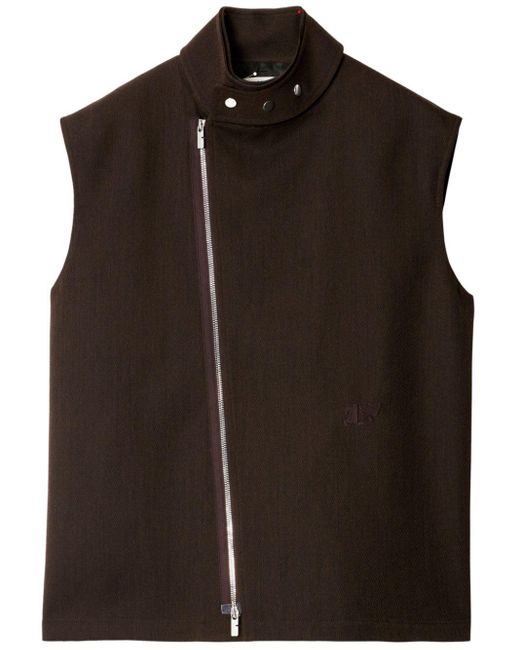 Burberry Brown Ekd Wool Vest for men