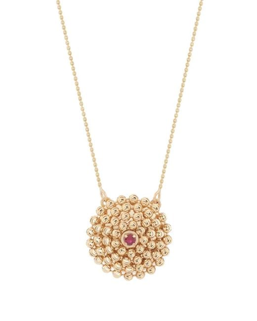 Officina Bernardi Metallic 18Kt Medium Mimosa Ruby Necklace