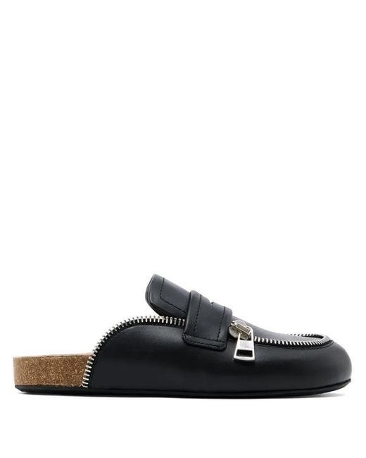 J.W. Anderson Black Leather Mules