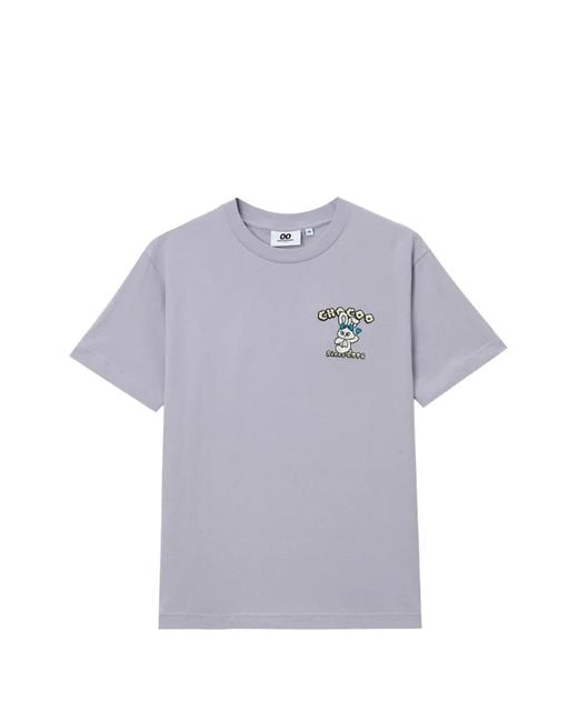 Chocoolate Gray Rabbit-Print T-Shirt